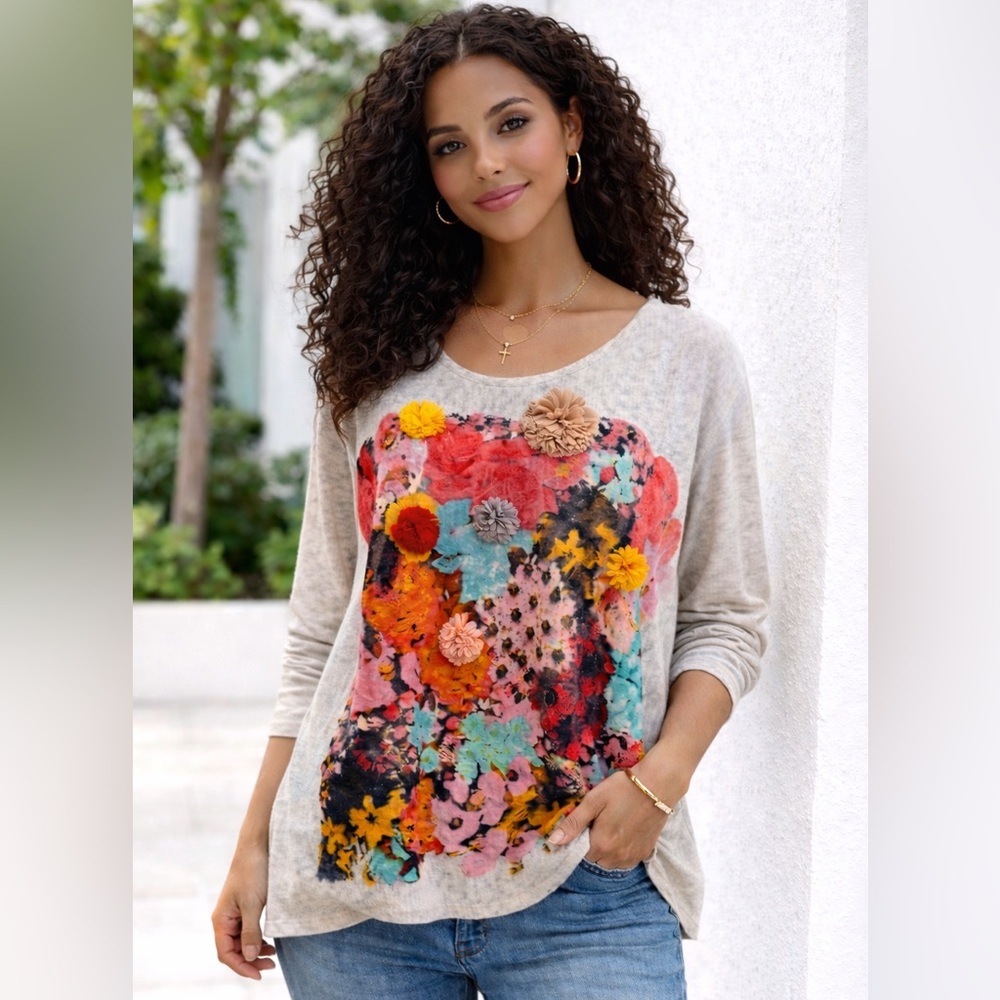 Designer BEULAH Angola Knit Sweater